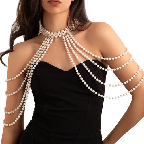 Trendy Pearl Body Chain Jewelry for Women