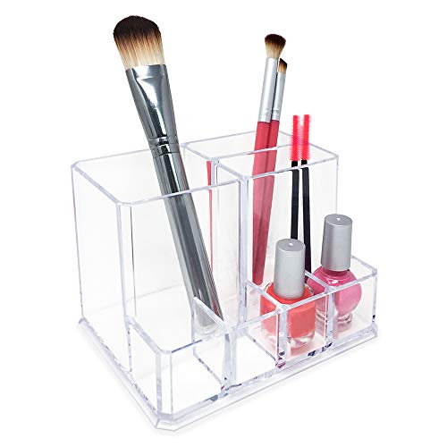 Isaac Jacobs 7-Section Makeup Brush Holder, Home Organizer